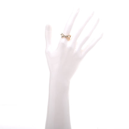 Tiffany 18K Rose Gold Diamond Bow Ring 53 6.25 2 of 5