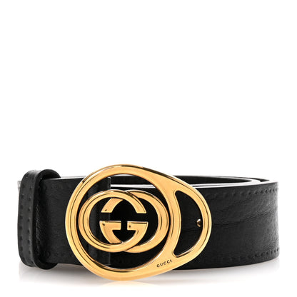Gucci Faded Calfskin Double G Belt 80 32 Black 1 of 5