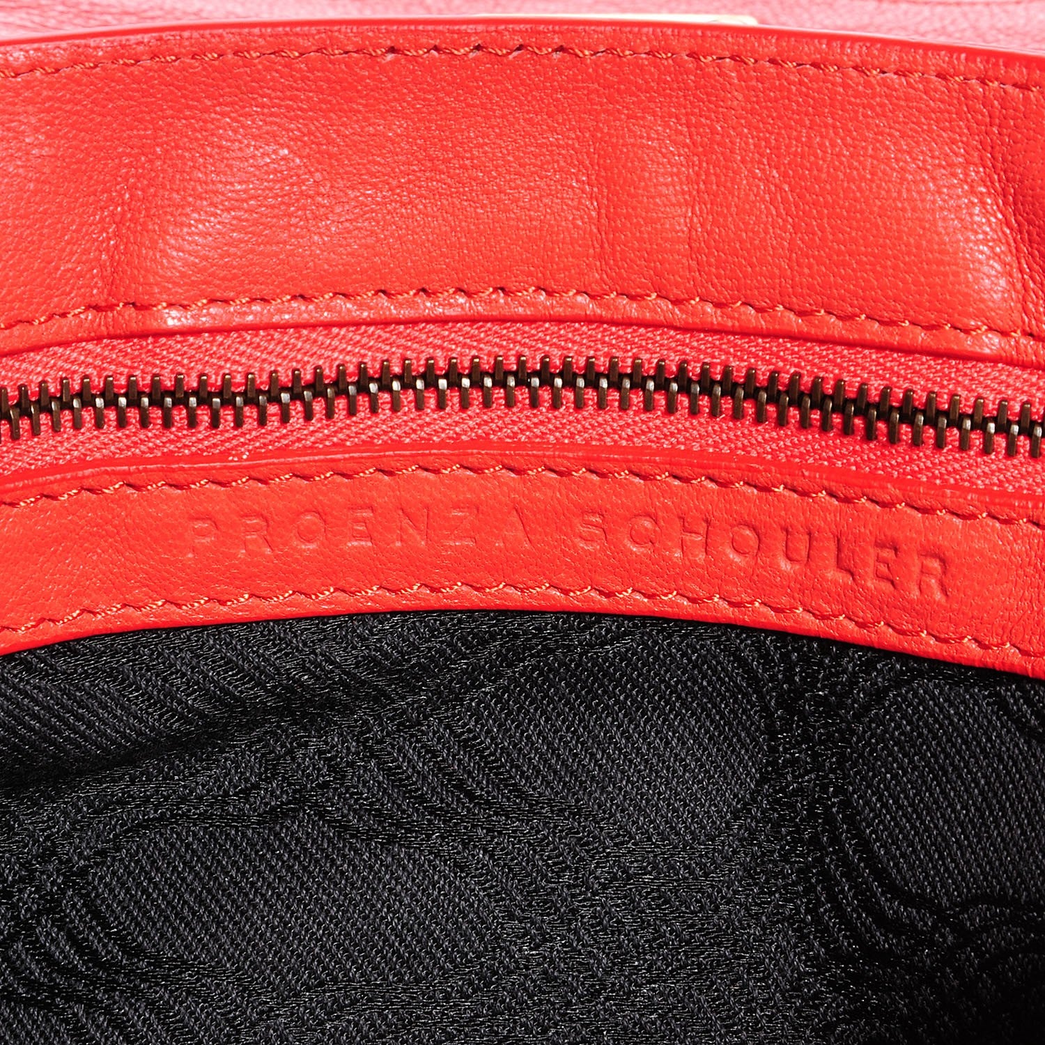 Proenza Schouler Lux Leather PS1 Pochette Clutch Coral 7 of 10