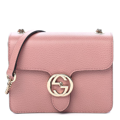 Gucci Dollar Calfskin Small Interlocking G Shoulder Bag Soft Pink 1 of 11