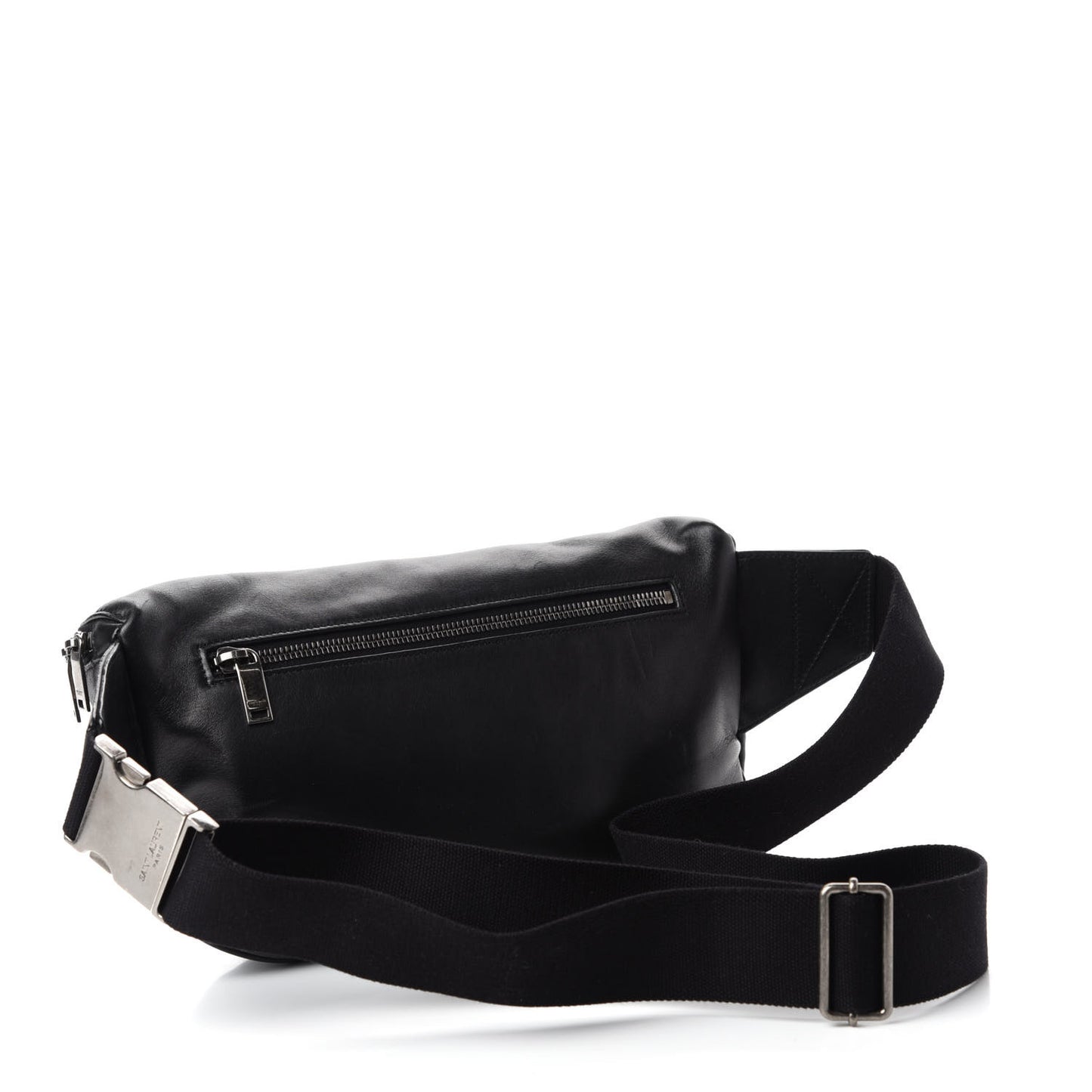 Lambskin Subway Belt Bag Black