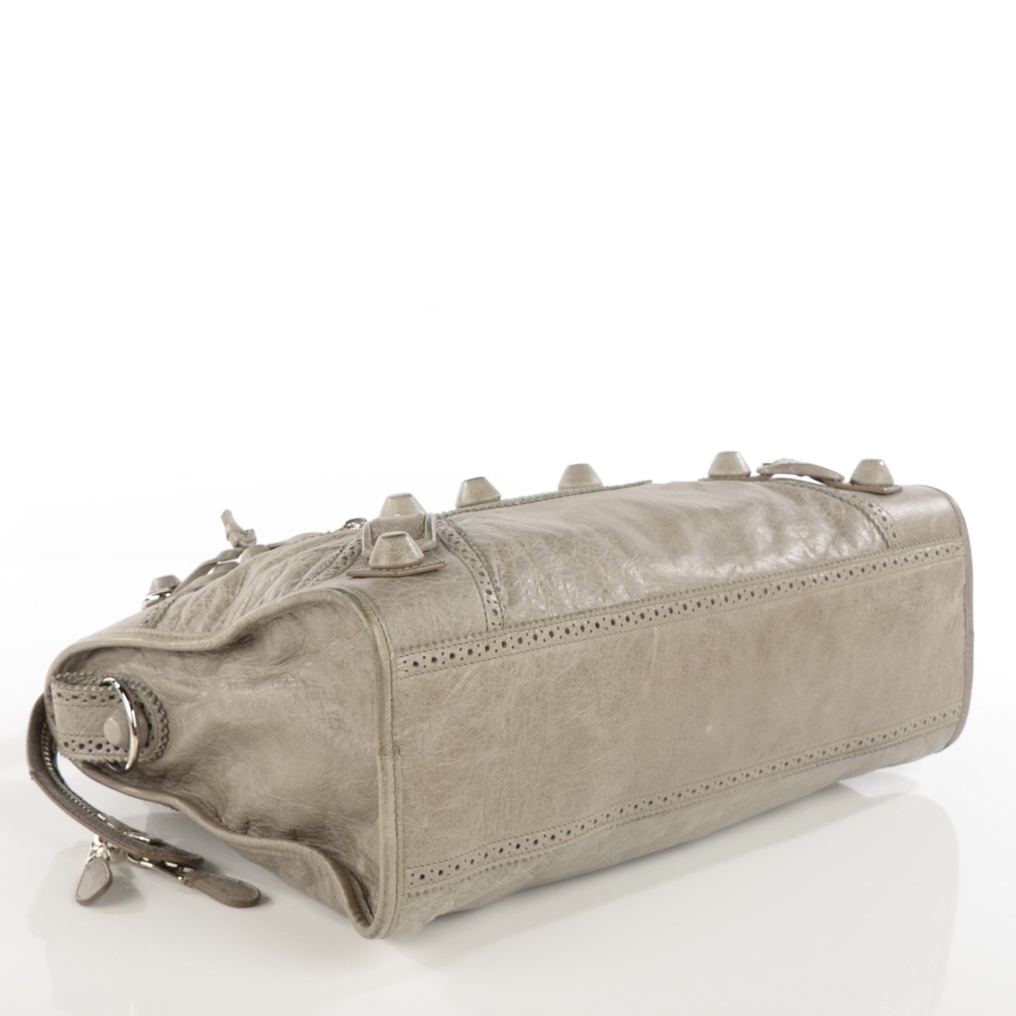 Agneau Giant Brogues Hardware City Argent