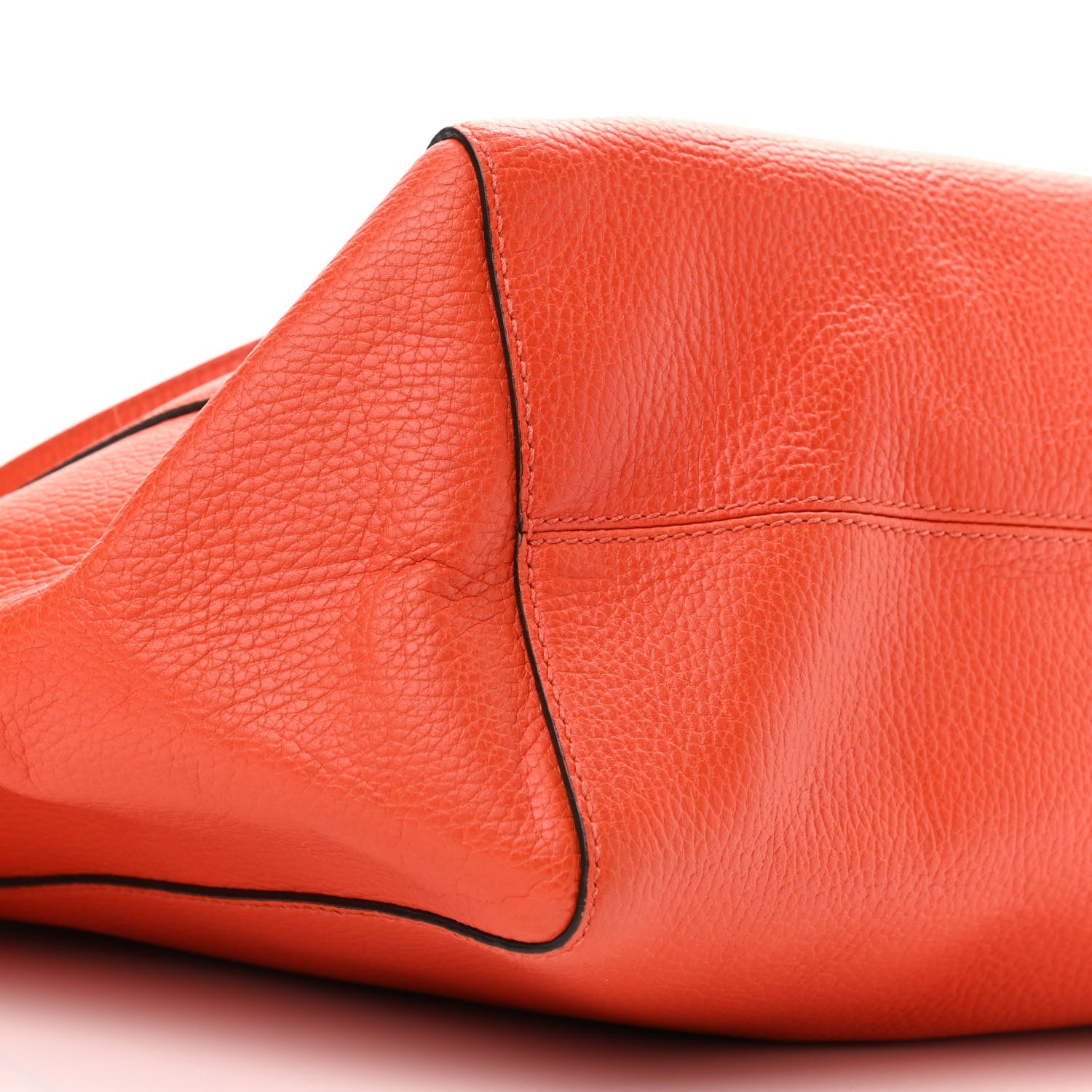 Gucci Dollar Calfskin Medium Swing Tote Sun Orange Pure Red 8 of 9