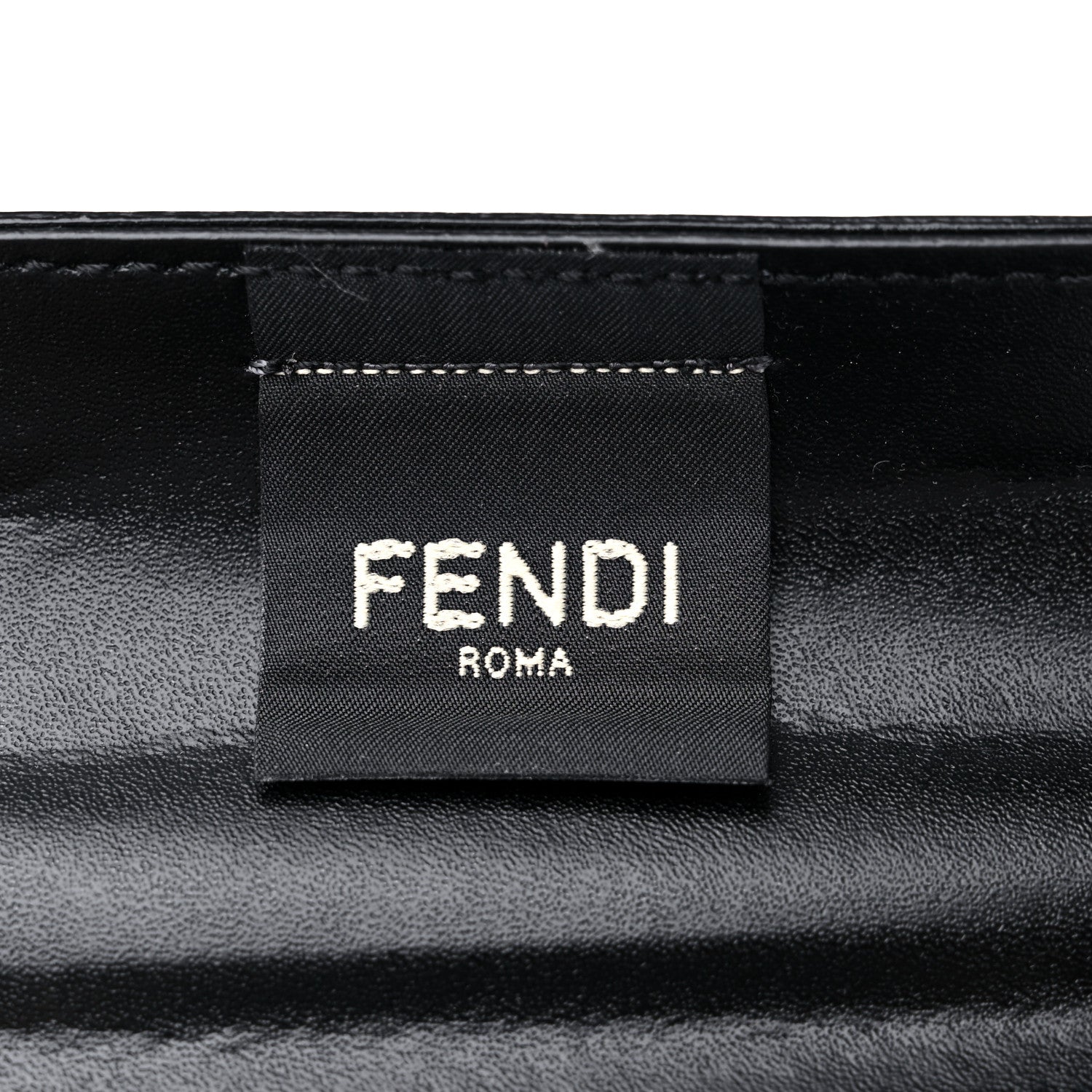 Fendi Recycled Plastic Vitello Liberty Matte Medium Fendi Basket Black Miele Scuro 6 of 12