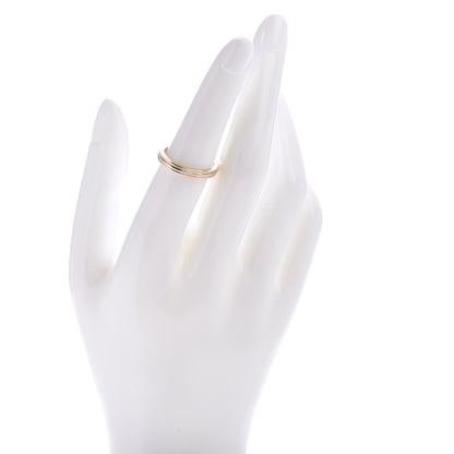 Cartier 18K Pink White Yellow Gold 2.8mm Trinity Wedding Band Ring 53 6.5 2 of 4