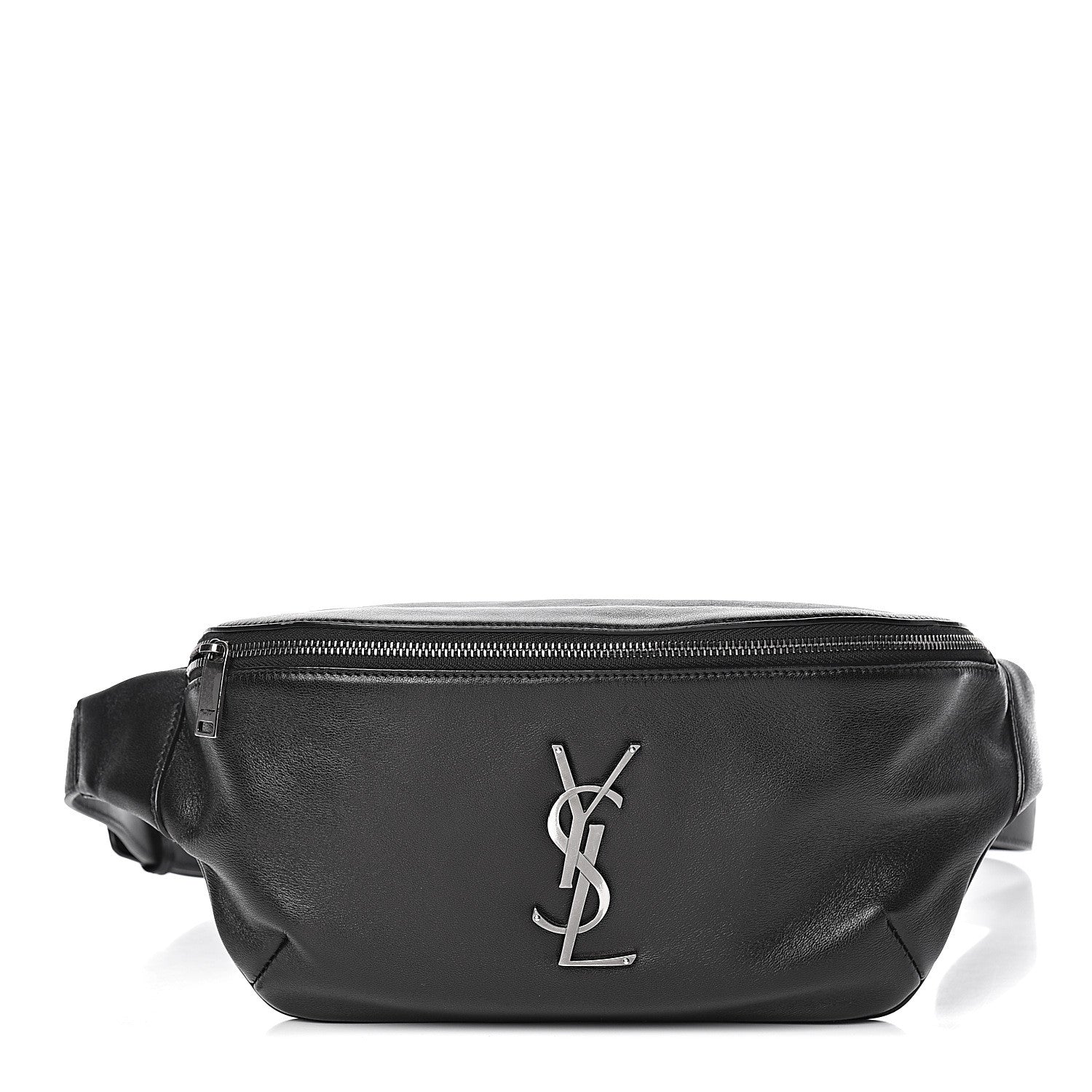 Saint Laurent Calfskin Monogram Belt Bag Black 1 of 10
