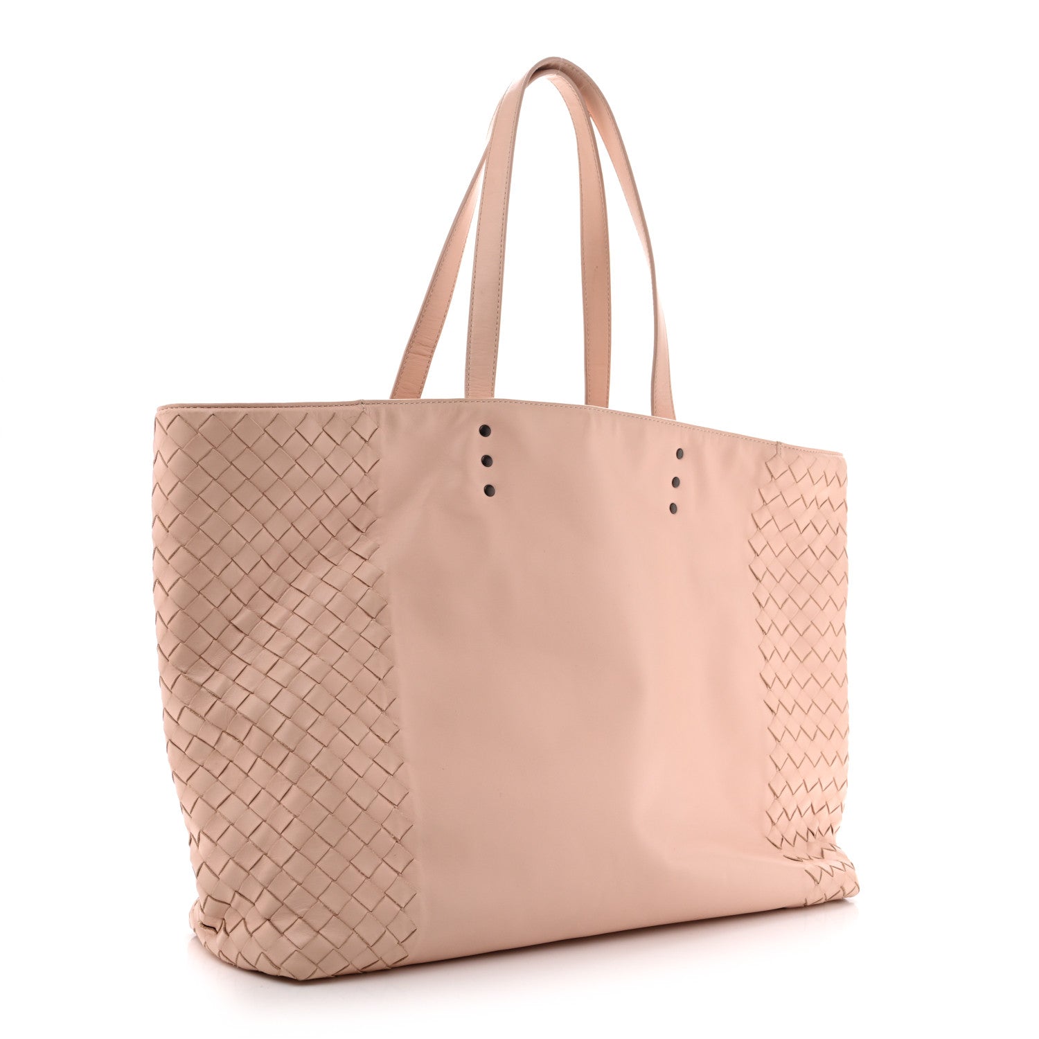 Bottega Veneta Nappa Intrecciomirage Butterfly Tote Light Pink 3 of 11