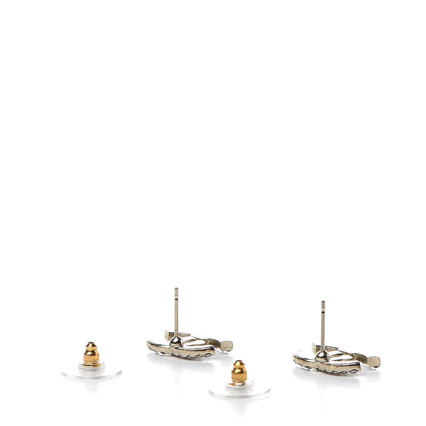 Crystal CC Earrings Gold