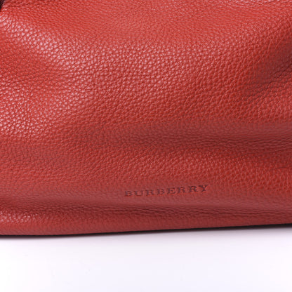 Burberry Grainy Calfskin House Check Medium Maidstone Red 8 of 8