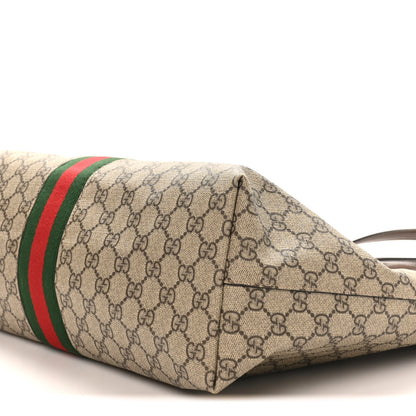Gucci GG Supreme Monogram Medium Ophidia Shopping Tote Brown 10 of 10