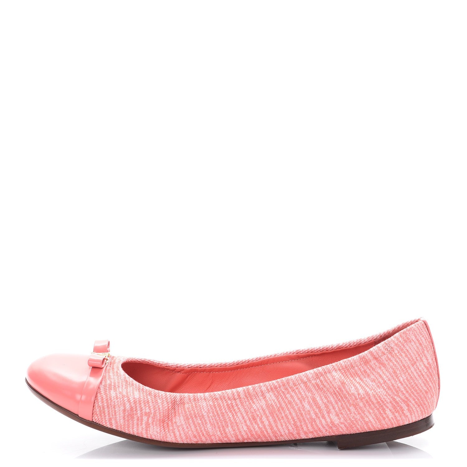 Louis Vuitton Canvas Elba Ballerina Flats 41 Corail 1 of 10