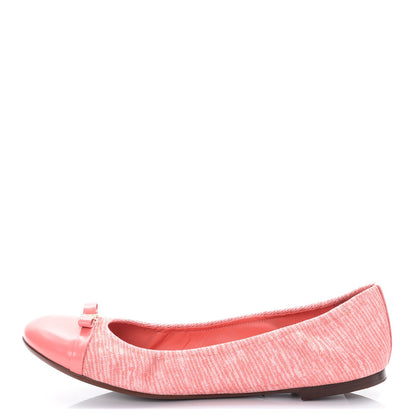 Louis Vuitton Canvas Elba Ballerina Flats 41 Corail 1 of 10