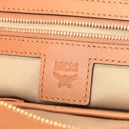 MCM Visetos Medium Anya Zip Top Shopper Tote Soft Pink 5 of 5