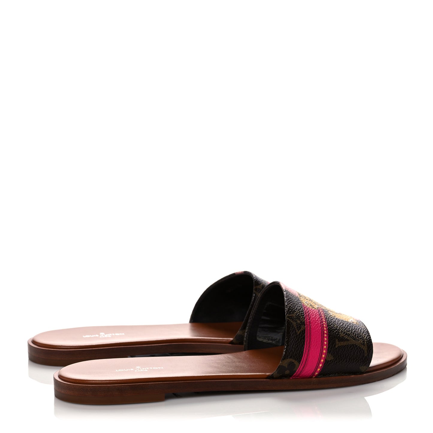 Patent Monogram Lock It Flat Mule 40 Cacao