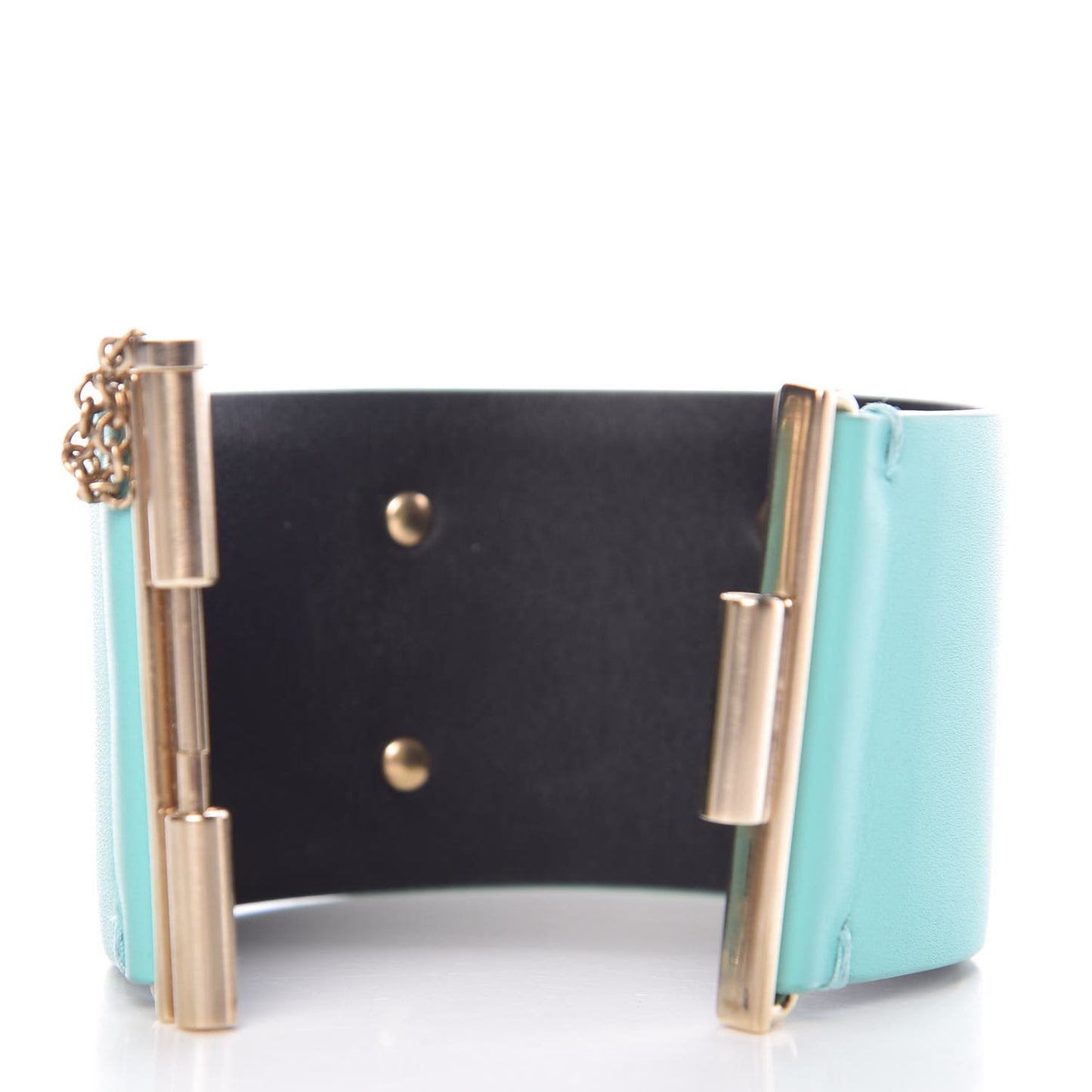 Calfskin CC Wide Cuff Light Green