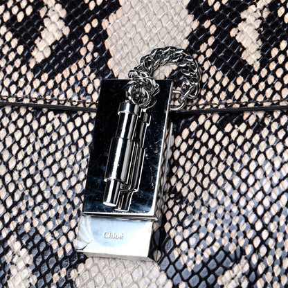Chloe Calfskin Snake Embossed Mini Drew Bijou Shoulder Bag Eternal Grey 7 of 7