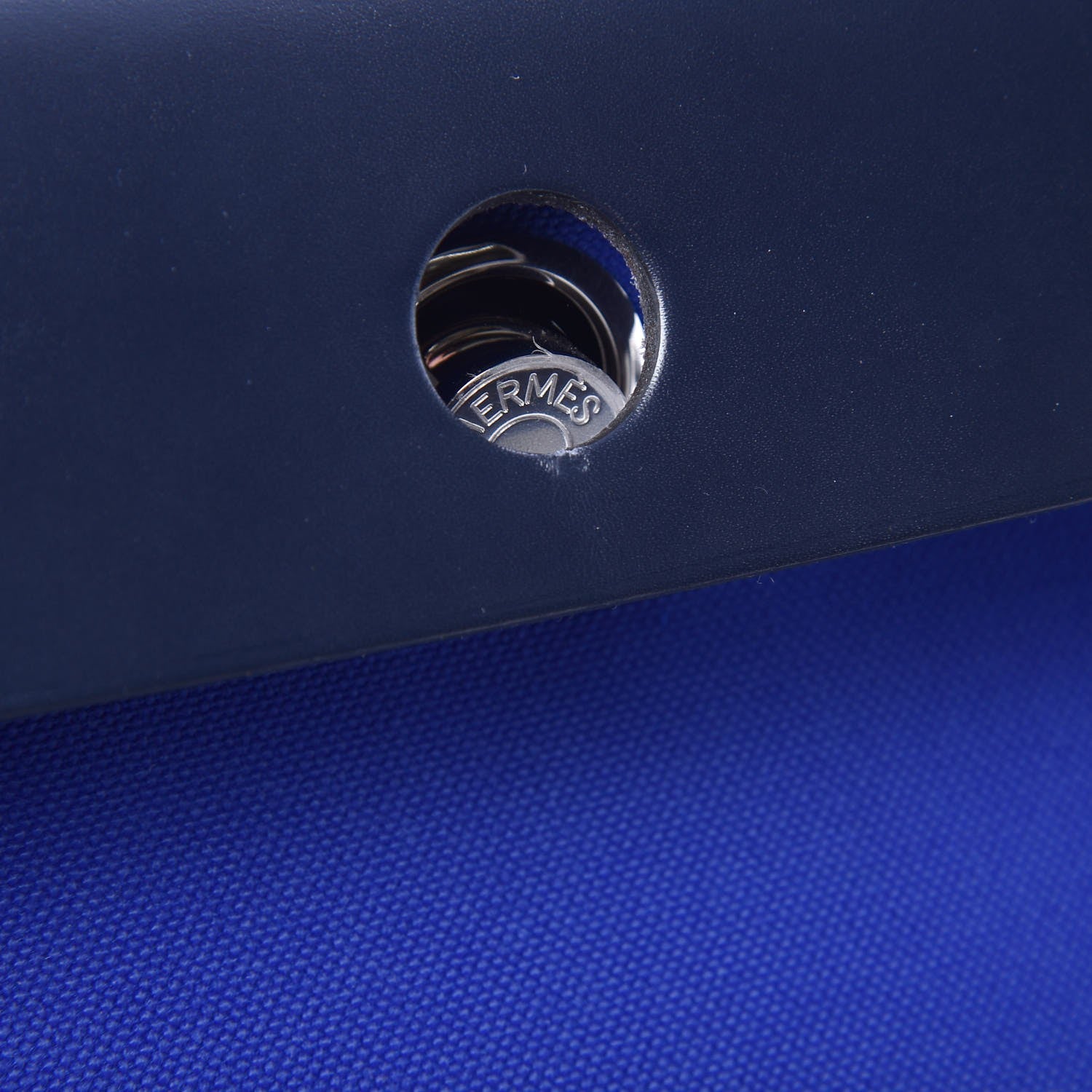 Hermes Toile Vache Hunter Herbag Zip 31 PM Bleu Electrique Bleu Indigo 11 of 11