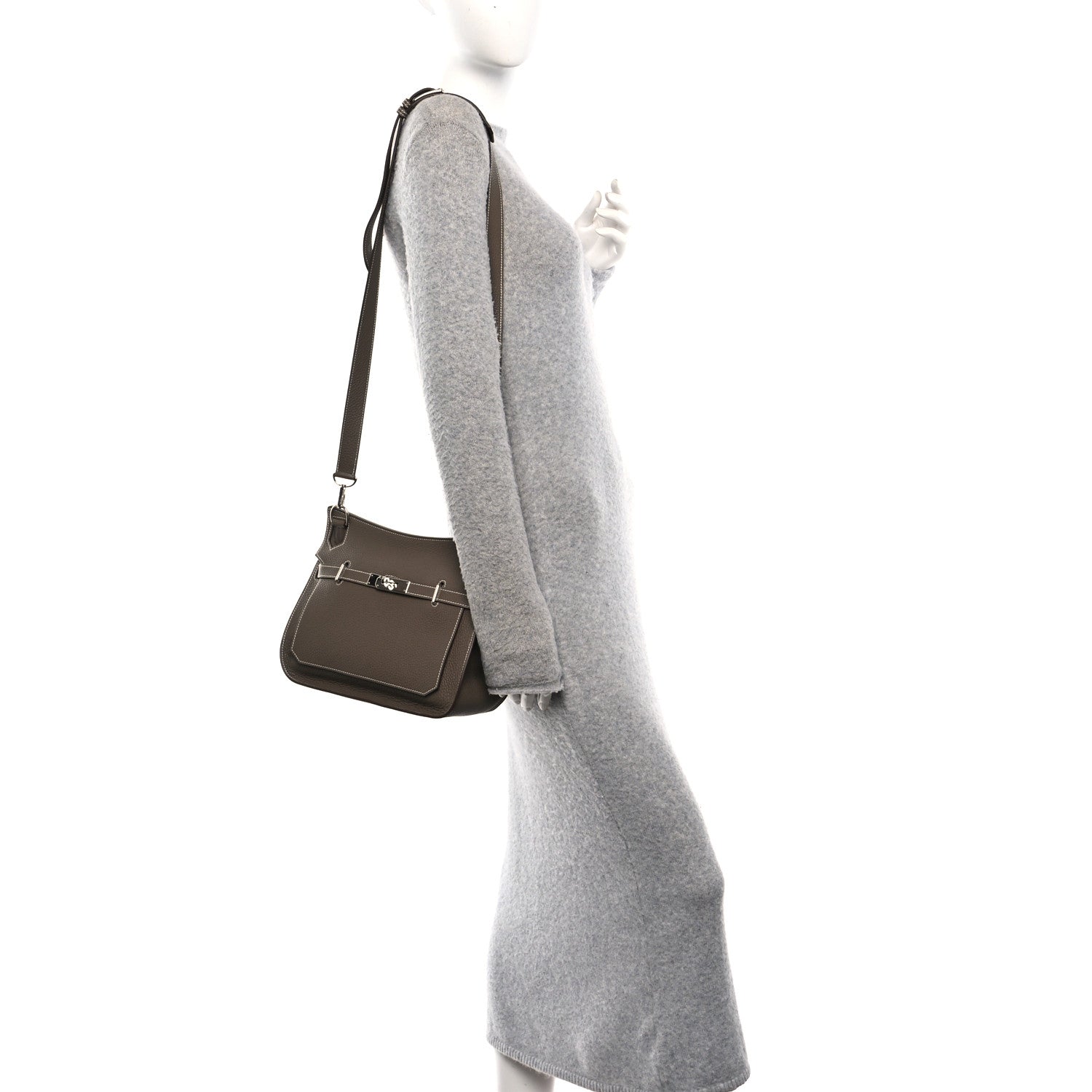Hermes Taurillon Clemence Jypsiere 28 Etoupe 2 of 10