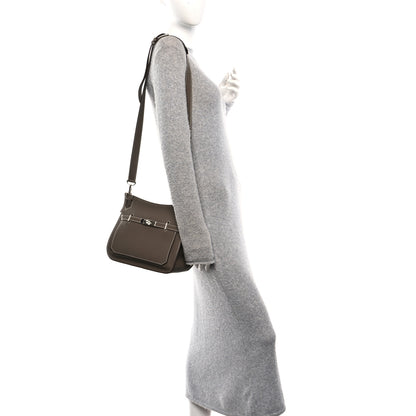 Hermes Taurillon Clemence Jypsiere 28 Etoupe 2 of 10