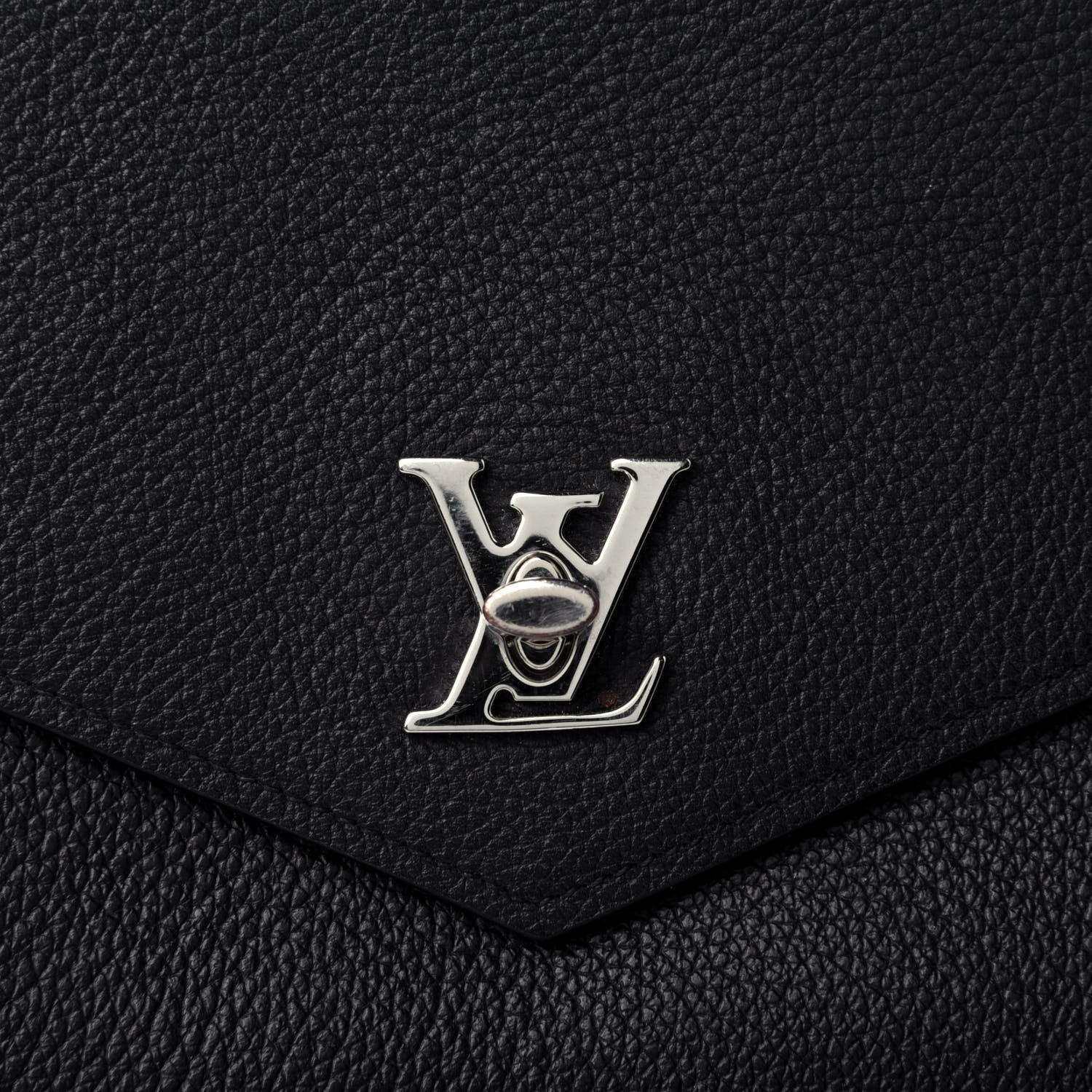 Louis Vuitton Soft Calfskin My Lockme Pochette Black 5 of 5