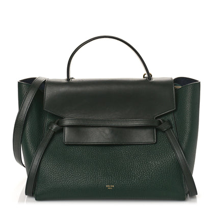Celine Goatskin Smooth Calfskin Mini Belt Bag Dark Green 1 of 9