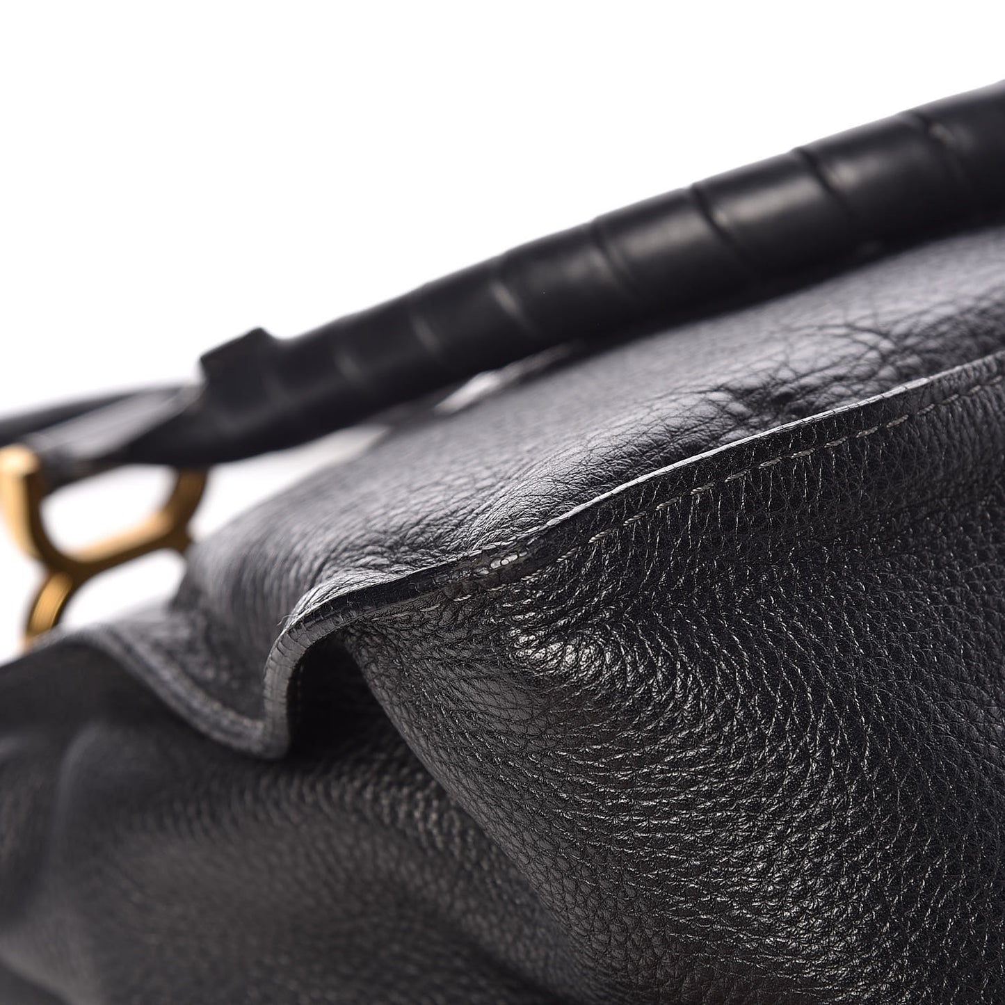 Calfskin Medium Marcie Satchel Black