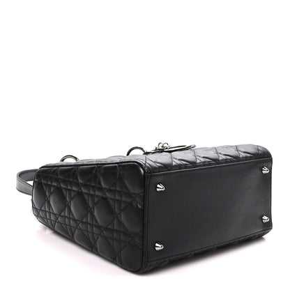 Christian Dior Lambskin Cannage Medium Lady Dior Black 4 of 10