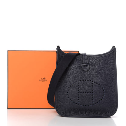 Hermes Taurillon Clemence Evelyne TPM Bleu Nuit 10 of 10