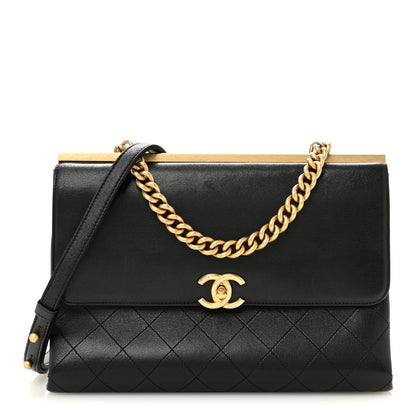 Chanel Lambskin Stitched Coco Luxe Medium Flap Black 1 of 12