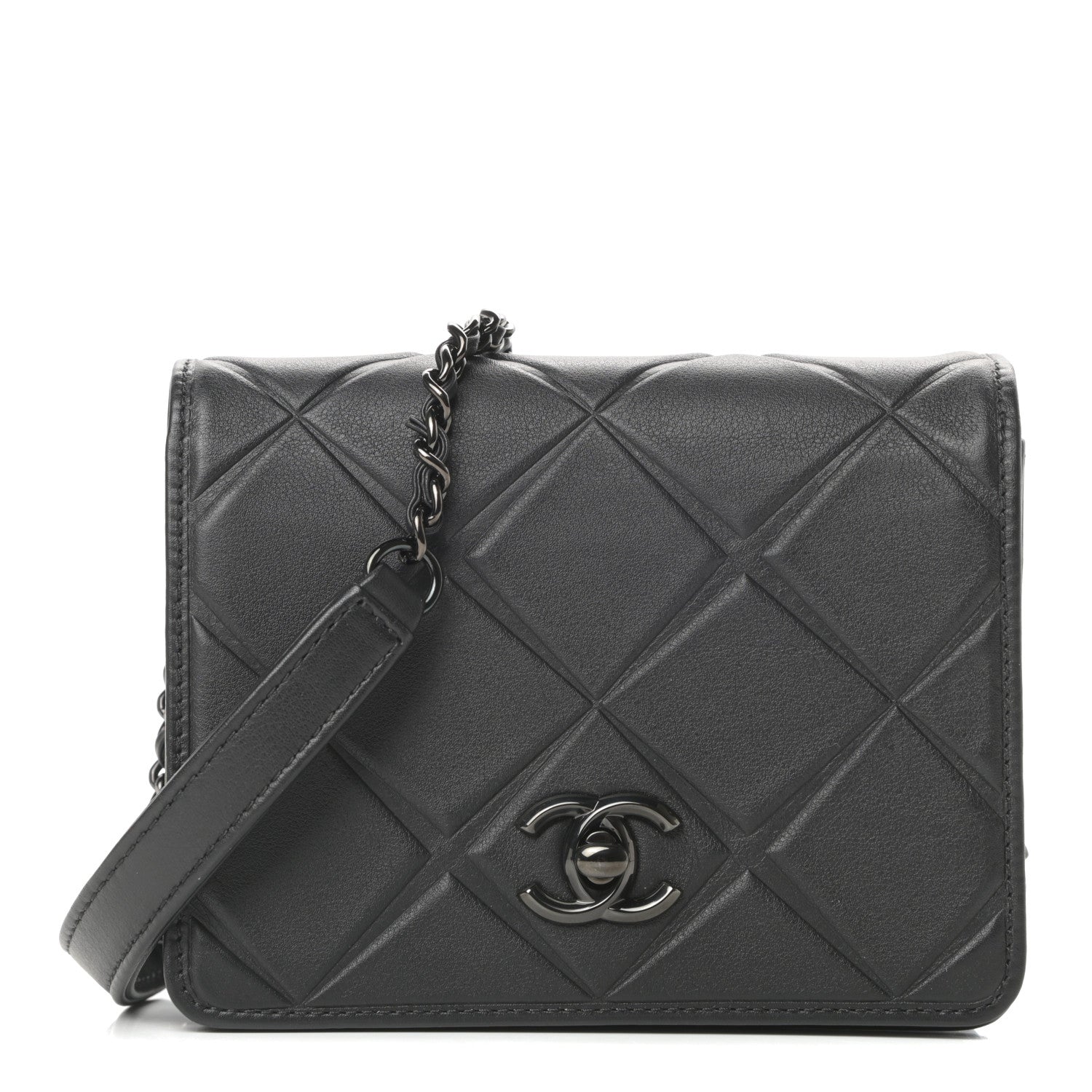 Chanel Calfskin Mini Propeller Flap Black 1 of 11