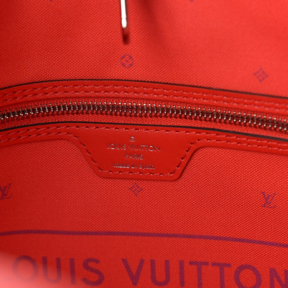 Louis Vuitton Monogram Escale Neverfull MM Rouge 6 of 11