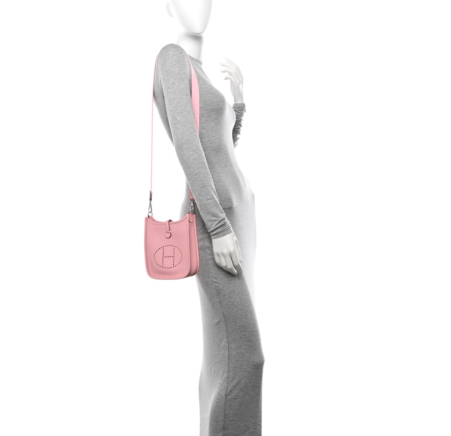 Hermes Taurillon Clemence Evelyne TPM Rose Sakura 2 of 11