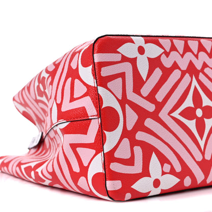 Louis Vuitton Monogram Giant Crafty NeoNoe MM Rouge Rose Creme 8 of 8