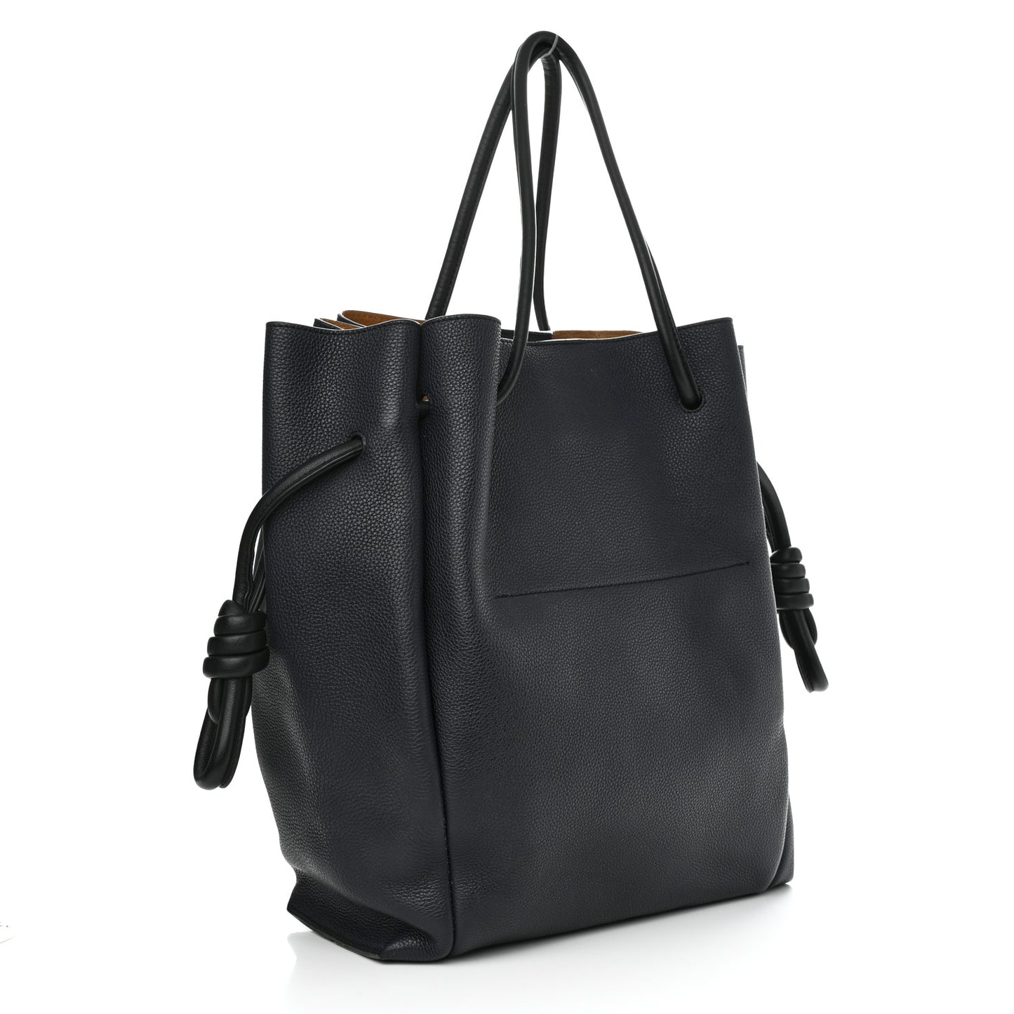 Calfskin Medium Flamenco Knot Bag Midnight