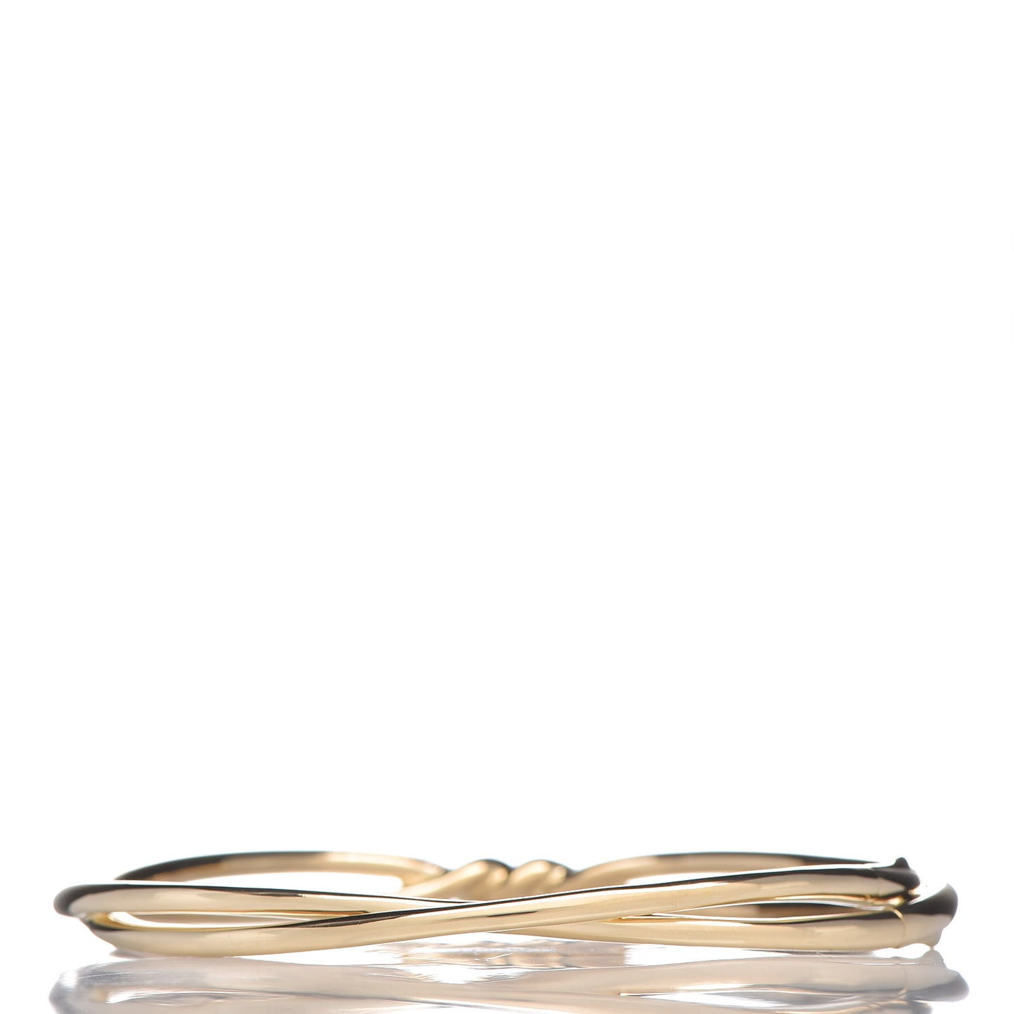 18K Yellow Gold Continuance Center Twist Bracelet