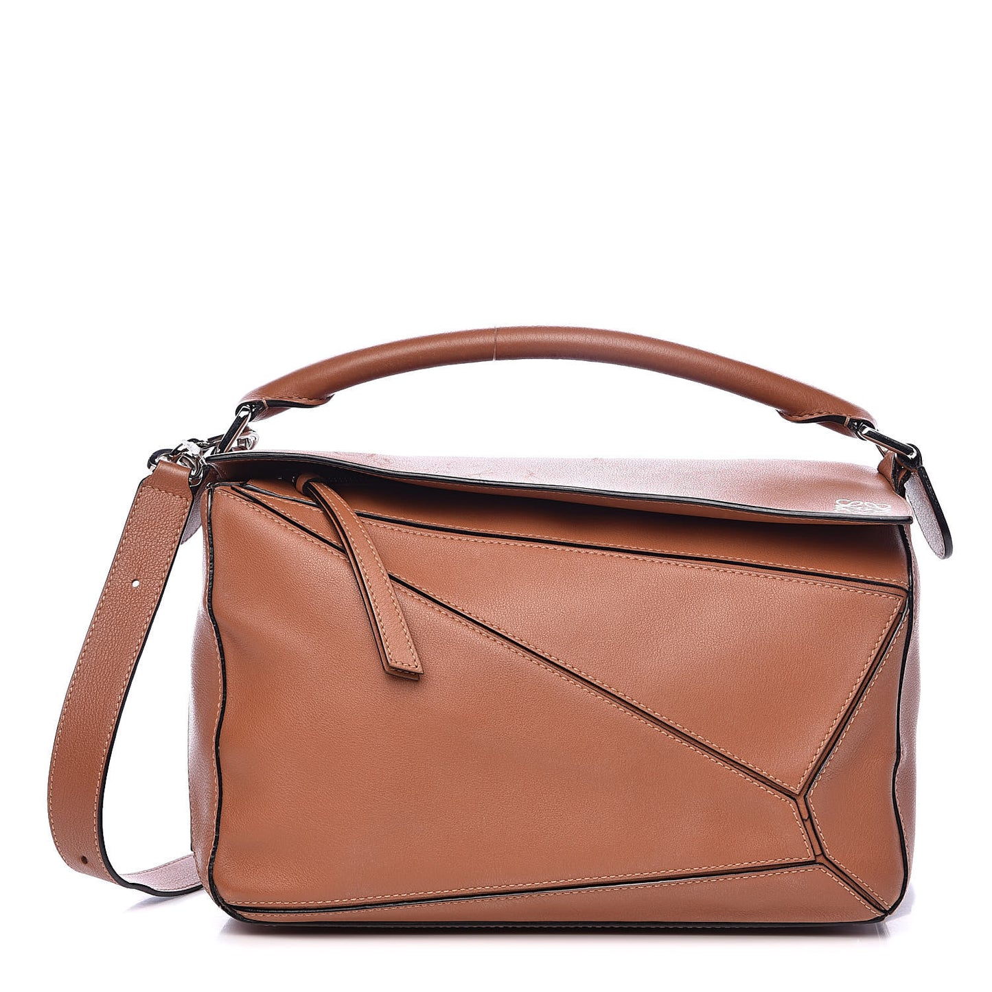 Calfskin Medium Puzzle Bag Tan