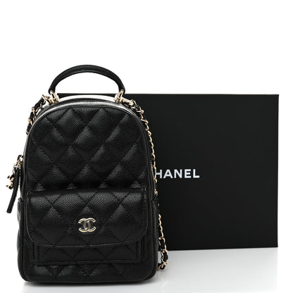 Chanel Caviar Quilted CC Mini Classic Backpack Black 11 of 11