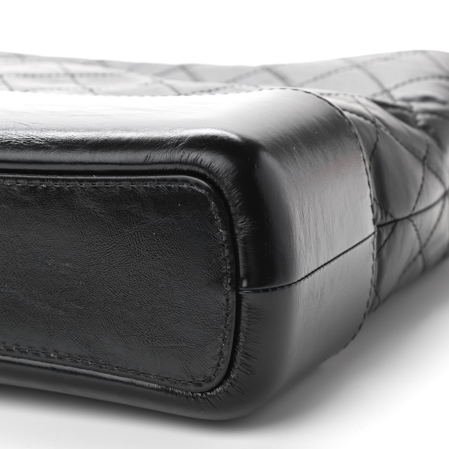 Chanel Aged Calfskin Quilted Medium Gabrielle Hobo Black 10 of 10