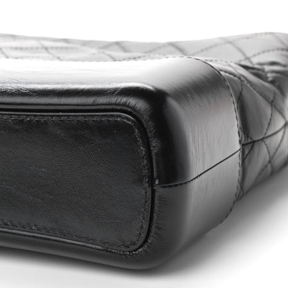 Chanel Aged Calfskin Quilted Medium Gabrielle Hobo Black 10 of 10