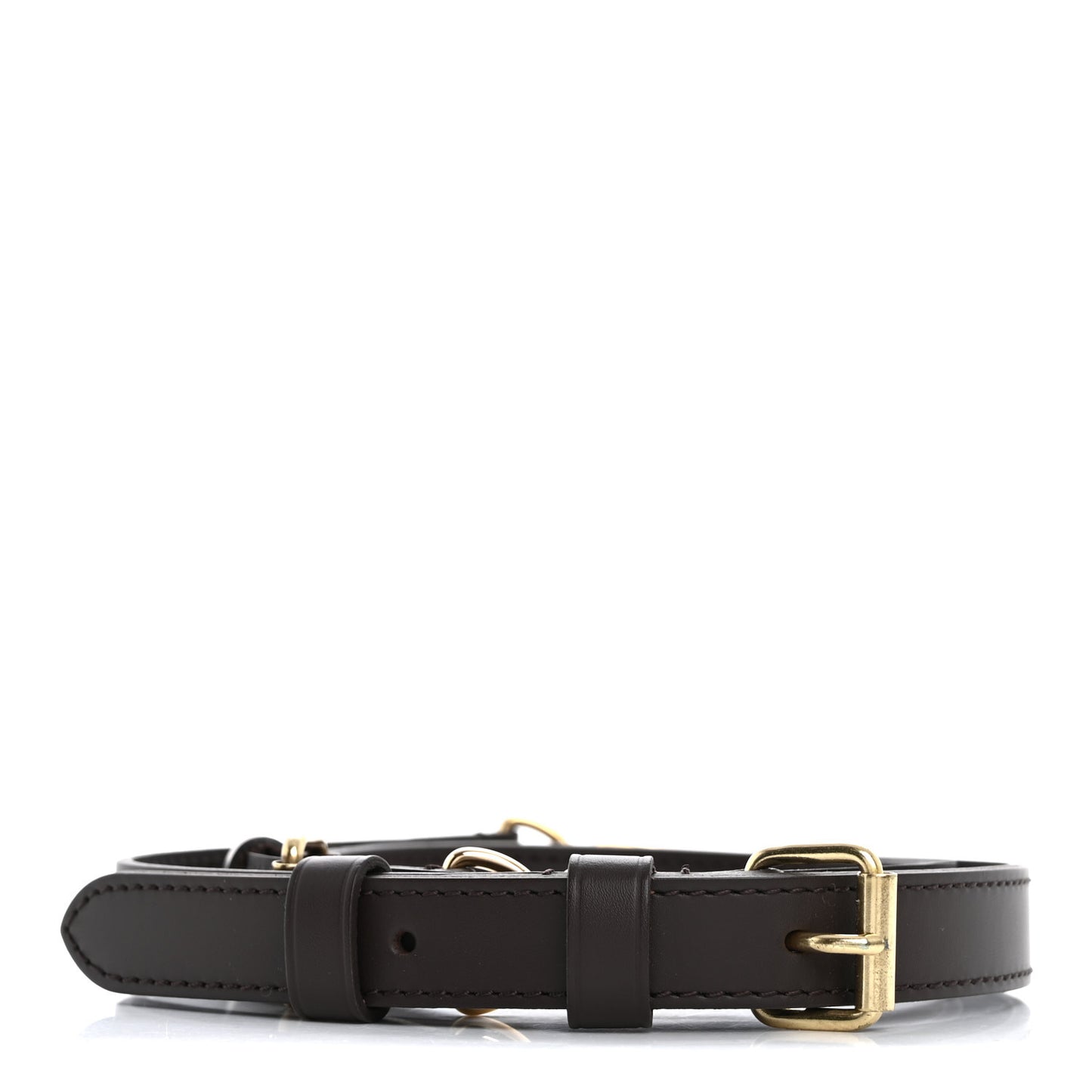 Calfskin Adjustable Speedy Bandouliere Shoulder Strap Brown