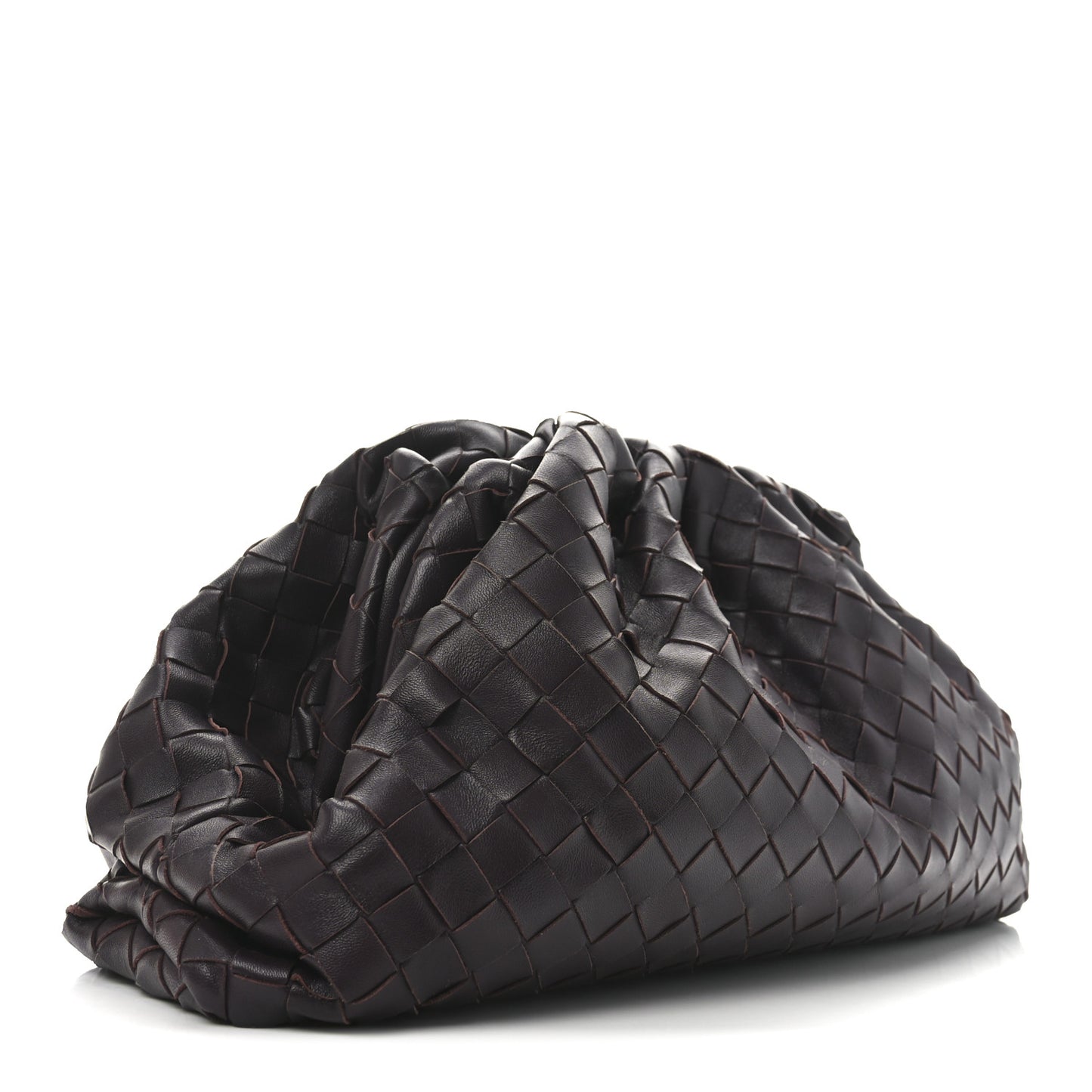 Nappa Maxi Intrecciato The Pouch Oversized Clutch Grape