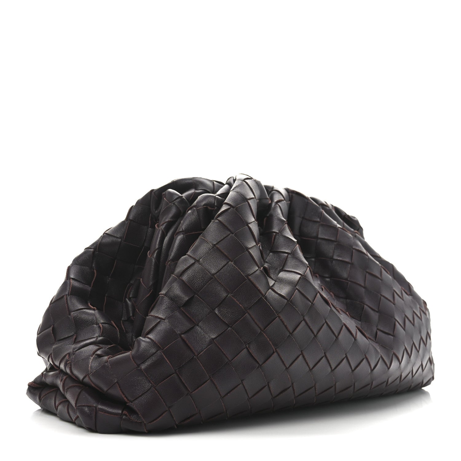 Bottega Veneta Nappa Maxi Intrecciato The Pouch Oversized Clutch Grape 3 of 11