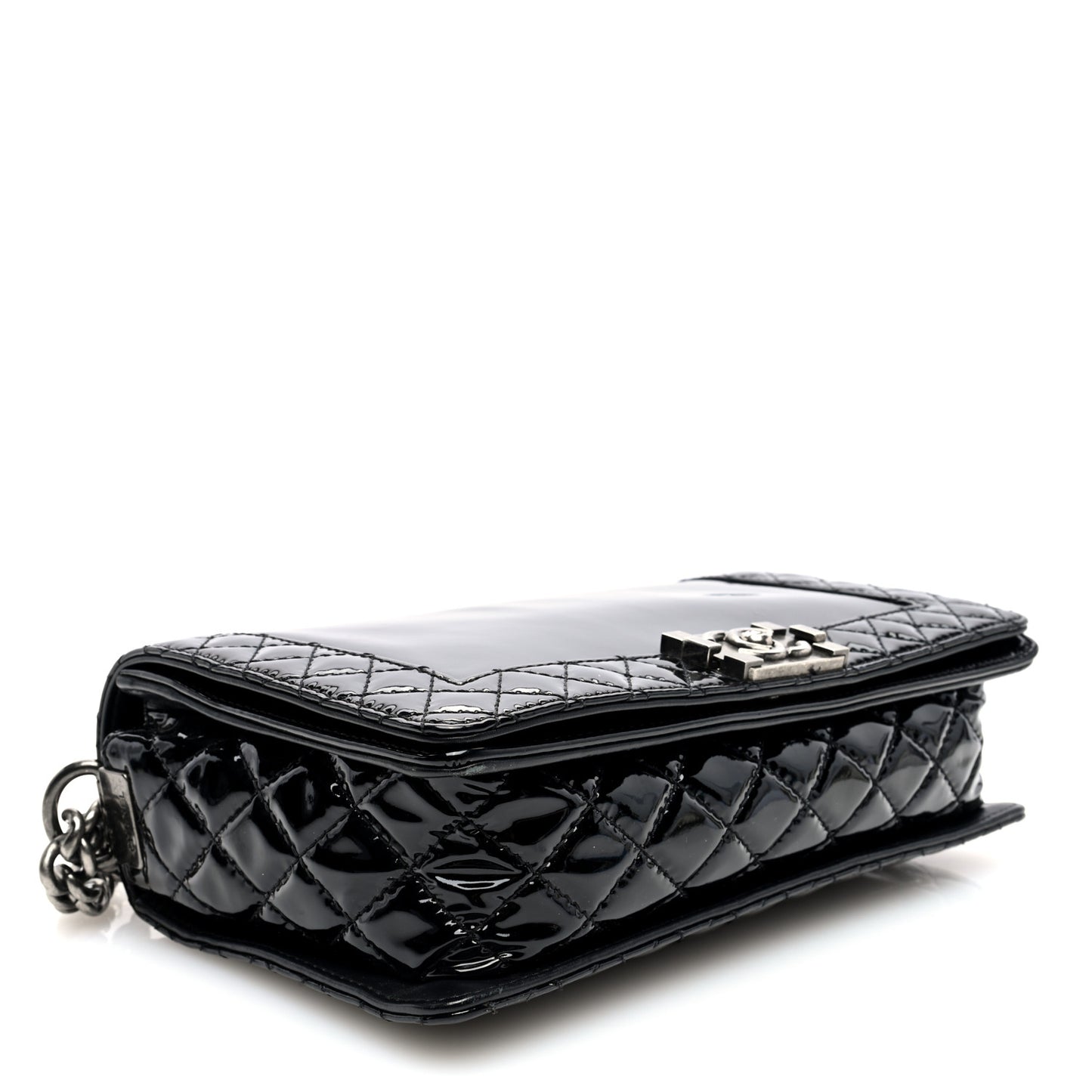 Patent New Medium Boy Reverso Flap Black