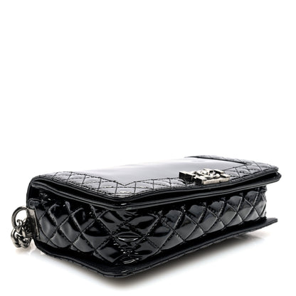 Chanel Patent New Medium Boy Reverso Flap Black 4 of 10