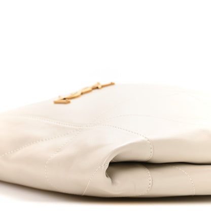 Saint Laurent Lambskin Matelasse Monogram Medium Jamie 4.3 Pochon Blanc Vintage 11 of 11