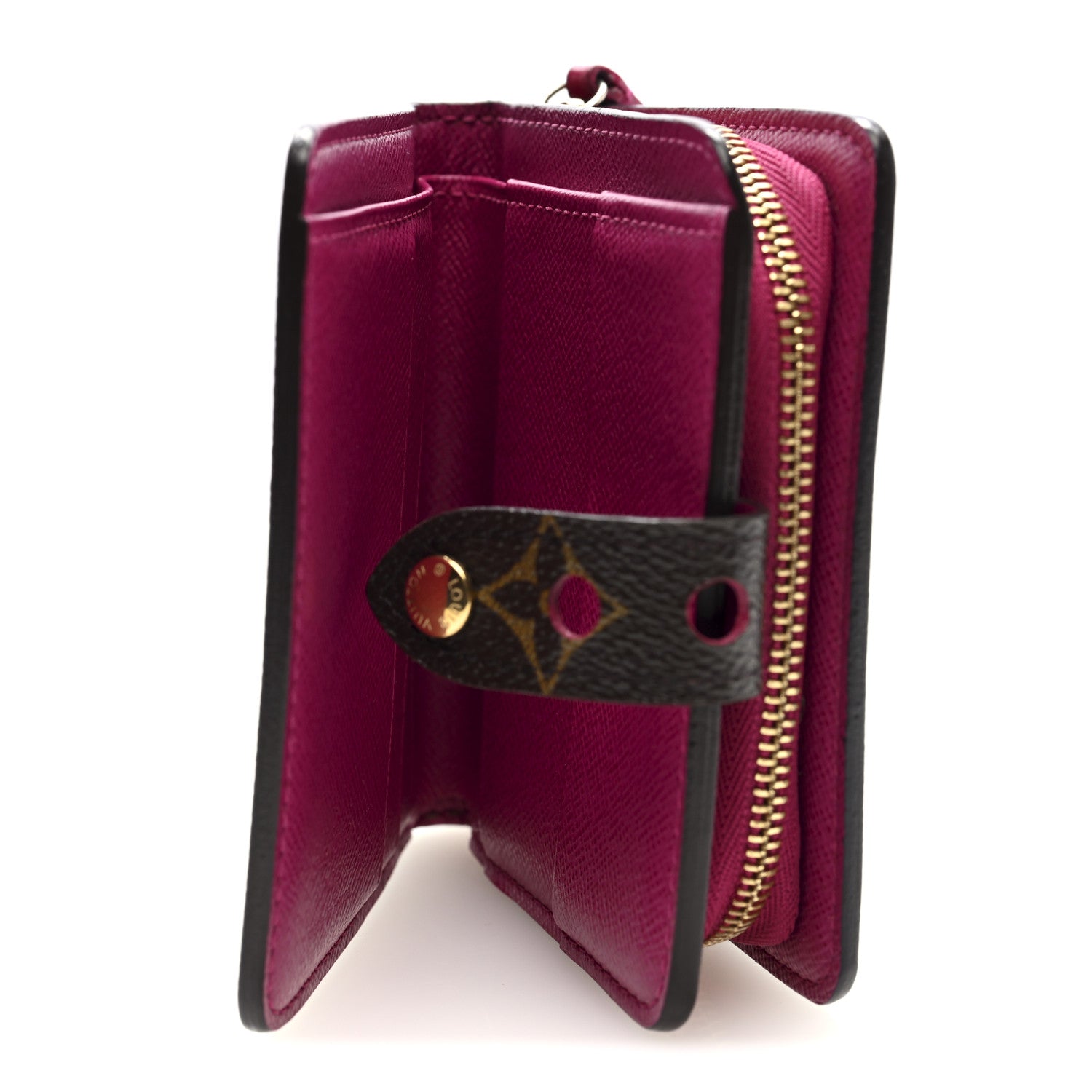 Louis Vuitton Monogram Perforated Compact Zipped Wallet Fuchsia 5 of 6