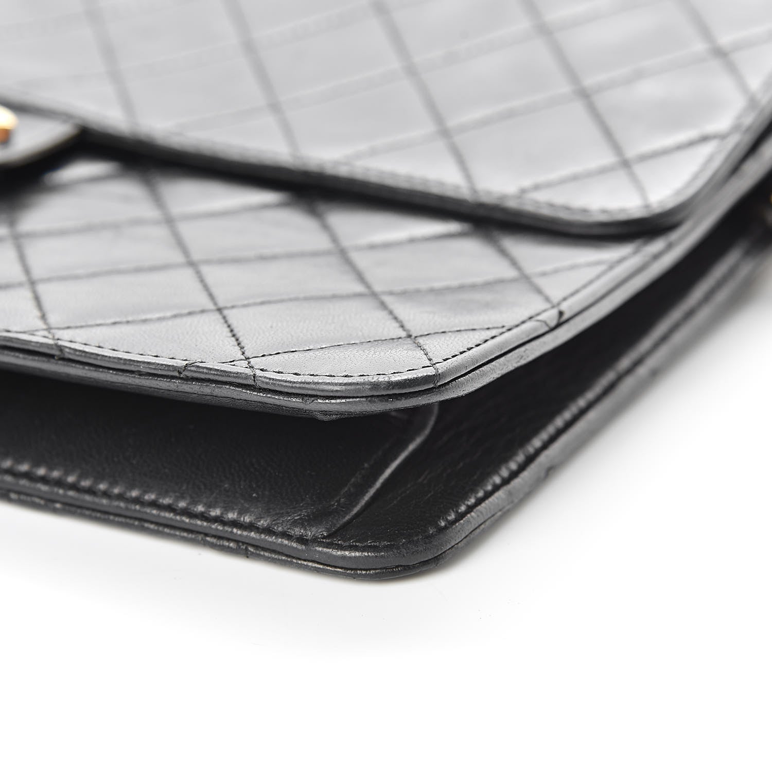 Chanel Lambskin Quilted Medium Single Flap Black 11 of 19