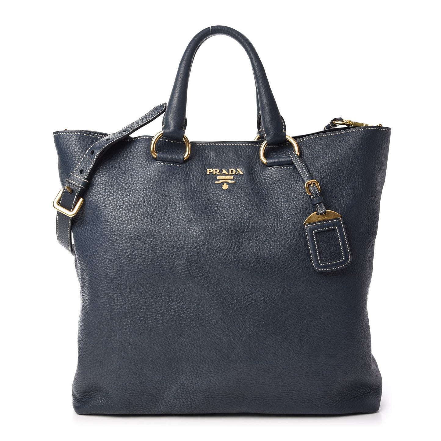 Vitello Daino Shopping Tote Inchiostro