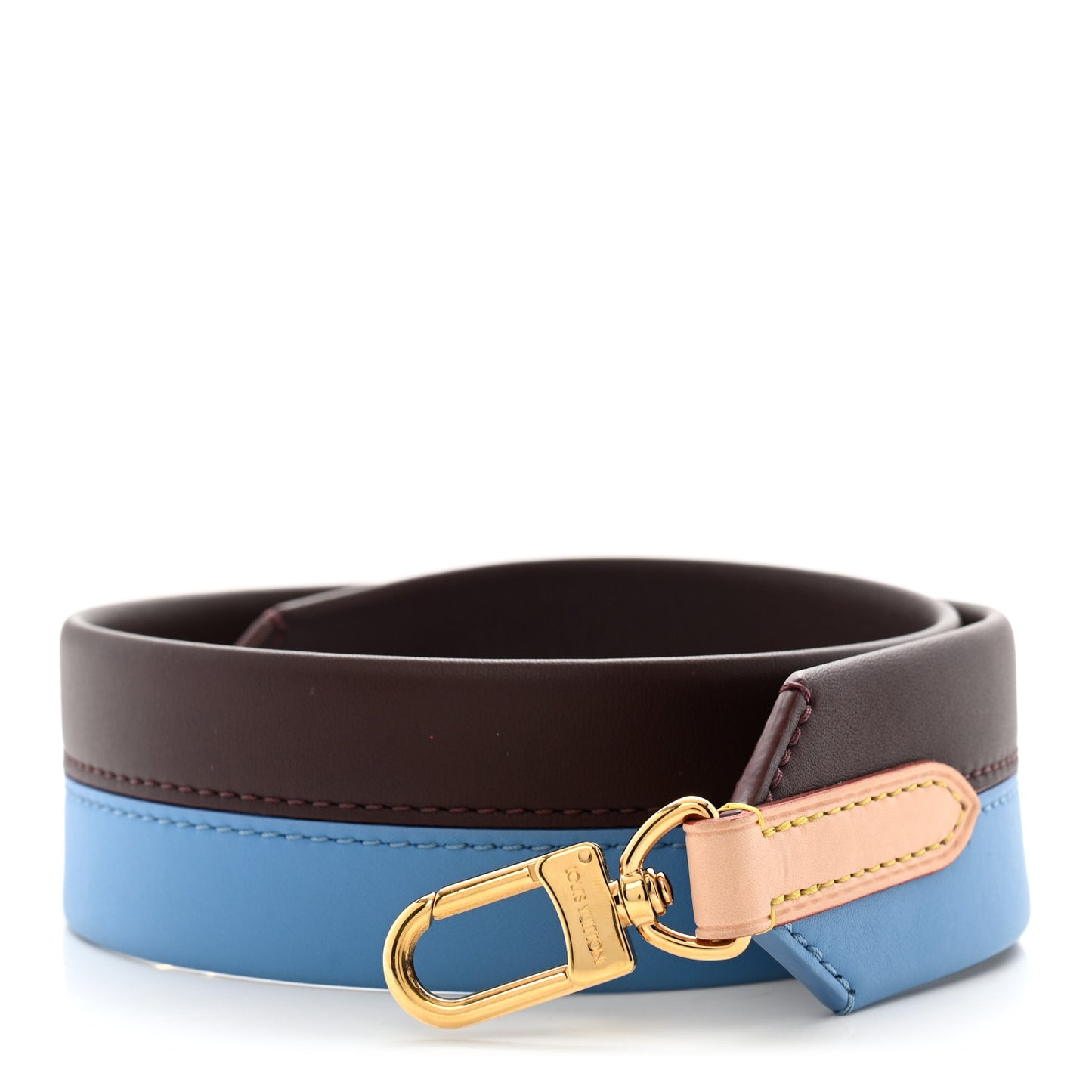 Calfskin Cluny MM Shoulder Strap Blue Glacial