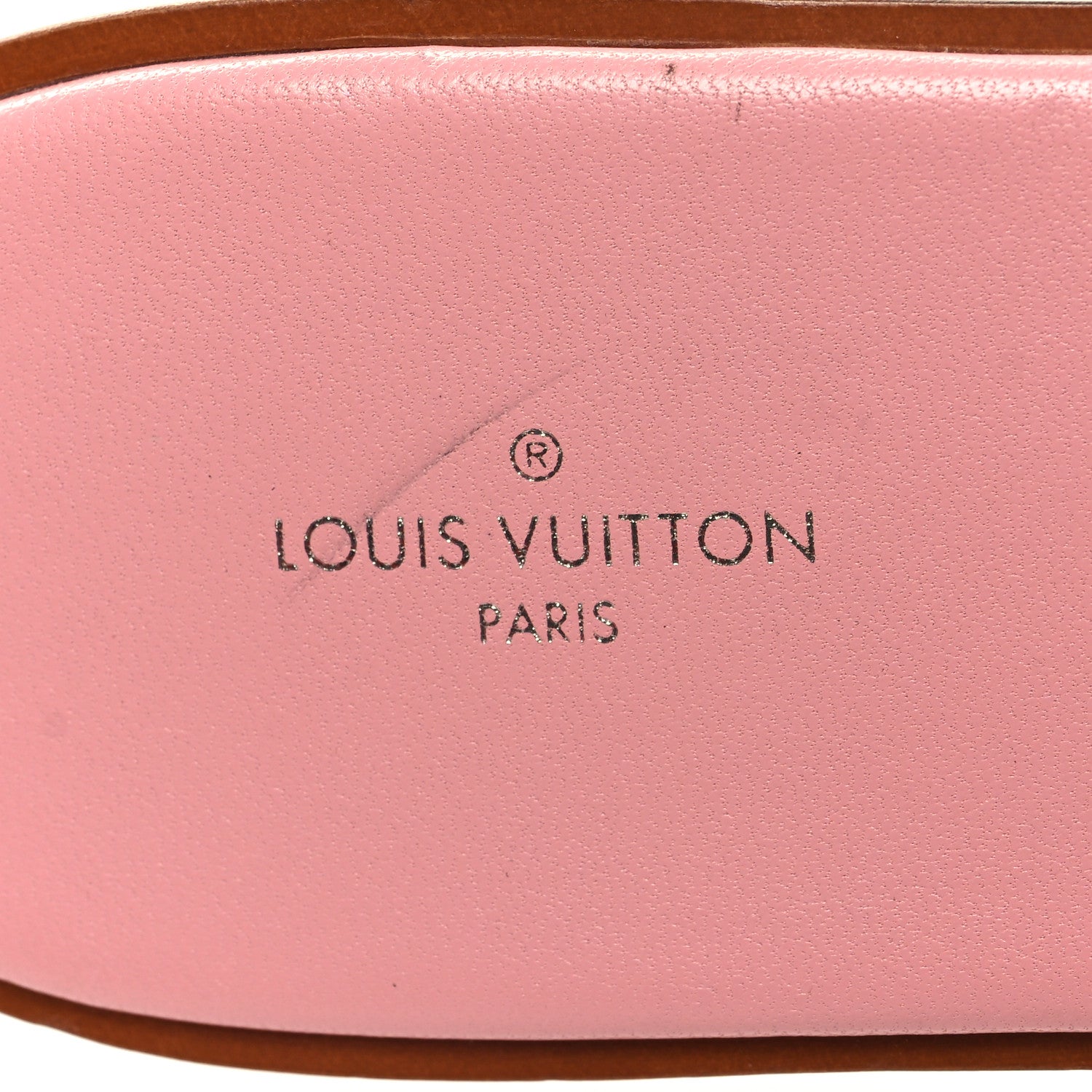 Louis Vuitton Denim Monogram Lock It Flat Mules 38 Pink 8 of 8